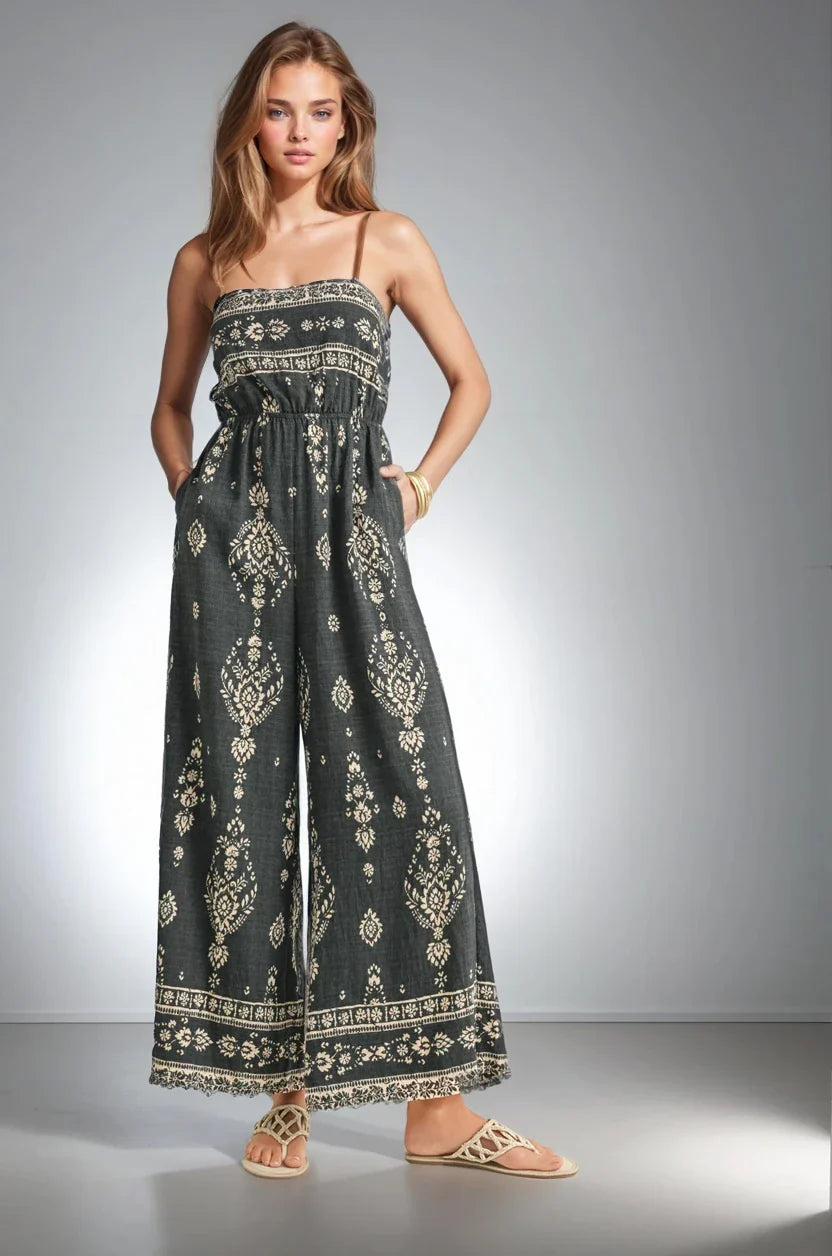 Wanderlight Jumpsuit | Smocked Bodice + Flowy Everyday One‑Piece