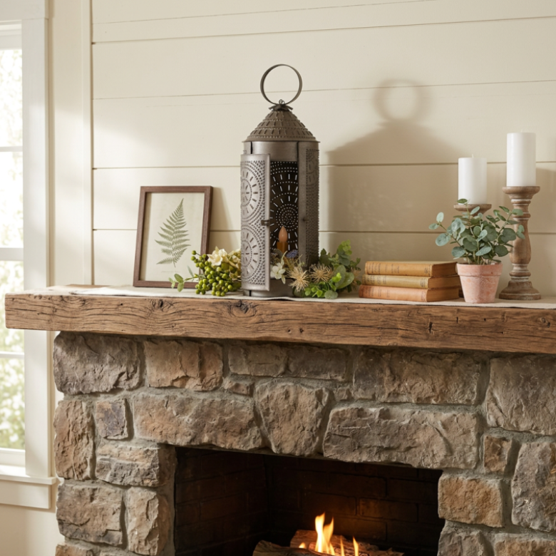 18-Inch Chimney Lantern in Kettle Black