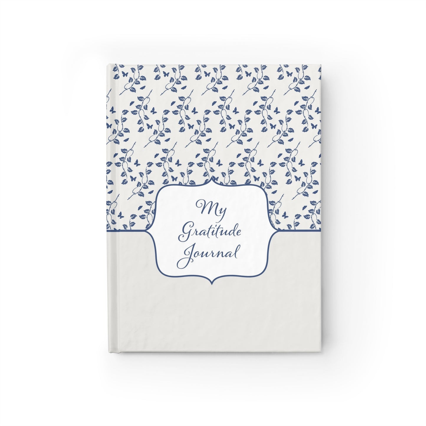 Gratitude Journal — Floral Ruled Notebook for Daily Reflection