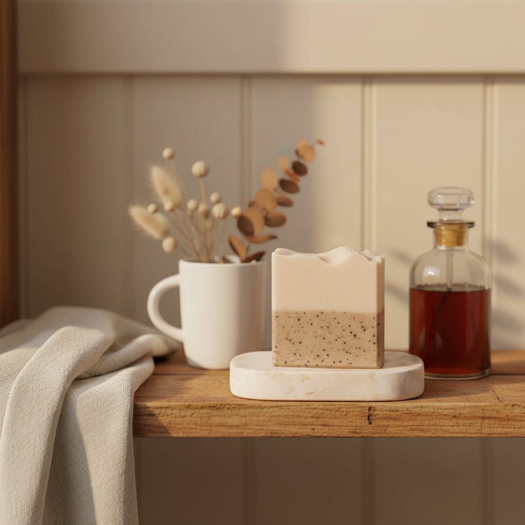 Coffee + Cream Handmade Tallow and Goat Milk Soap Bar