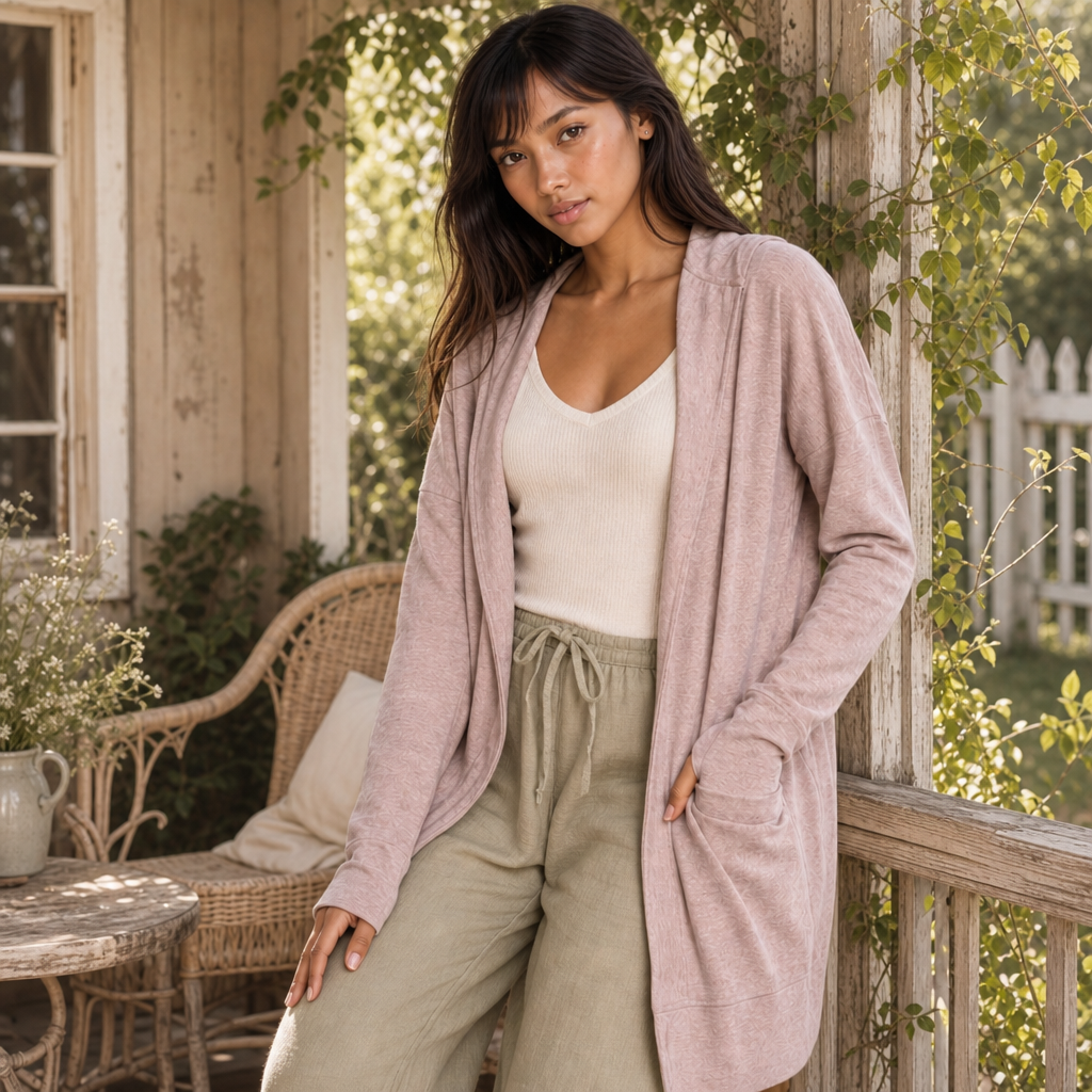 Cozy Hooded Cardigan with Pockets