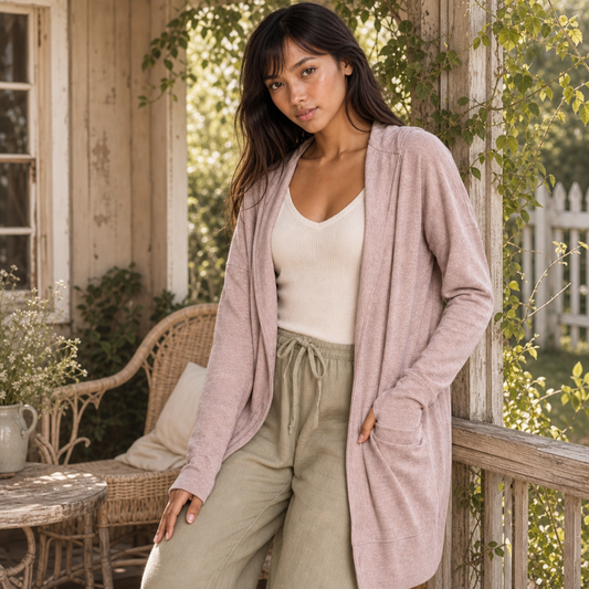 Cozy Hooded Cardigan with Pockets