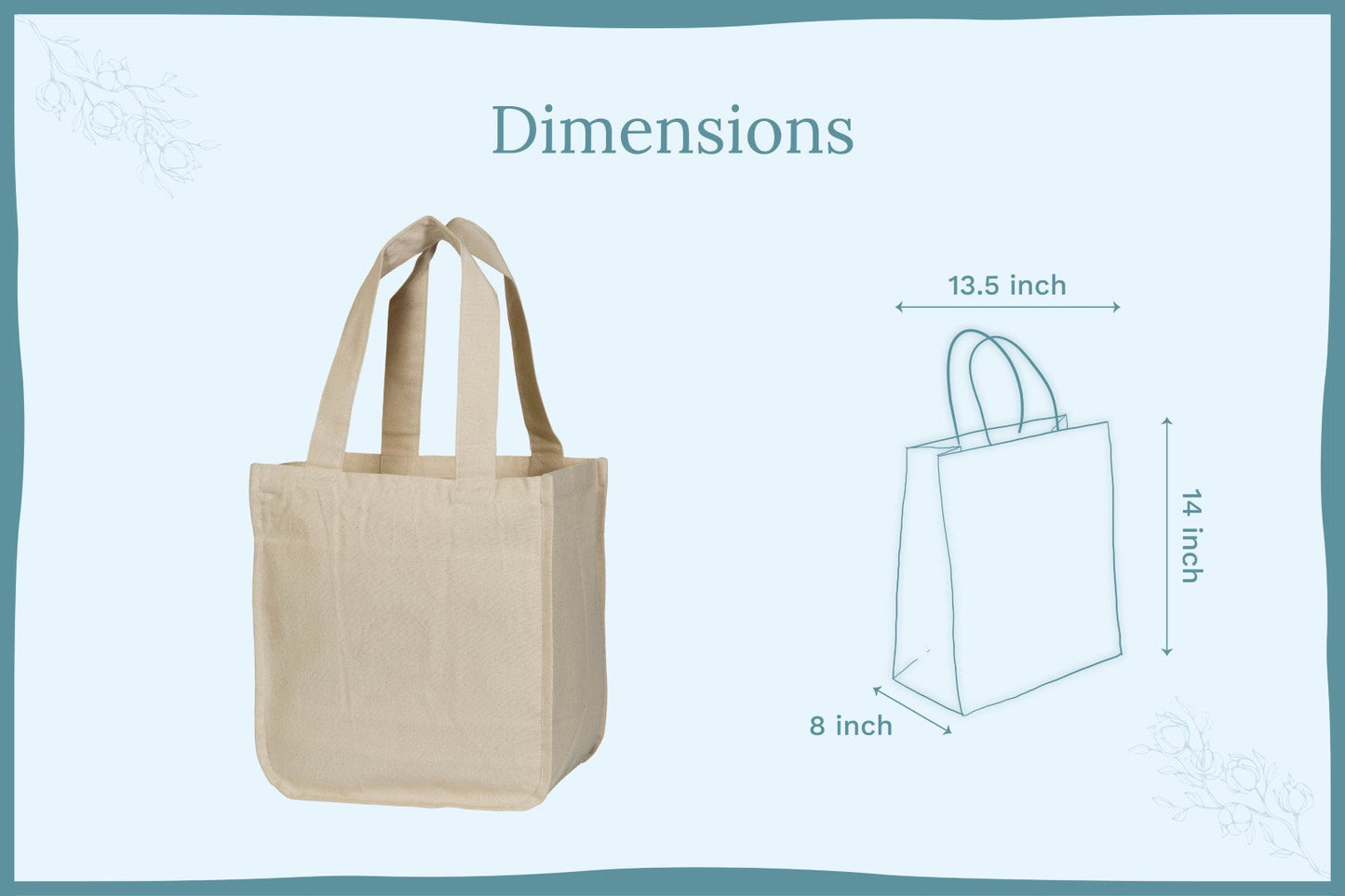 Organic Cotton Canvas Tote Bag