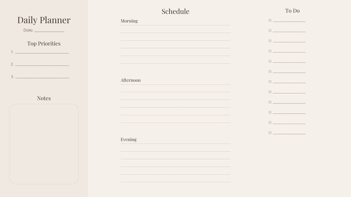 Cottage Calm Digital Planner