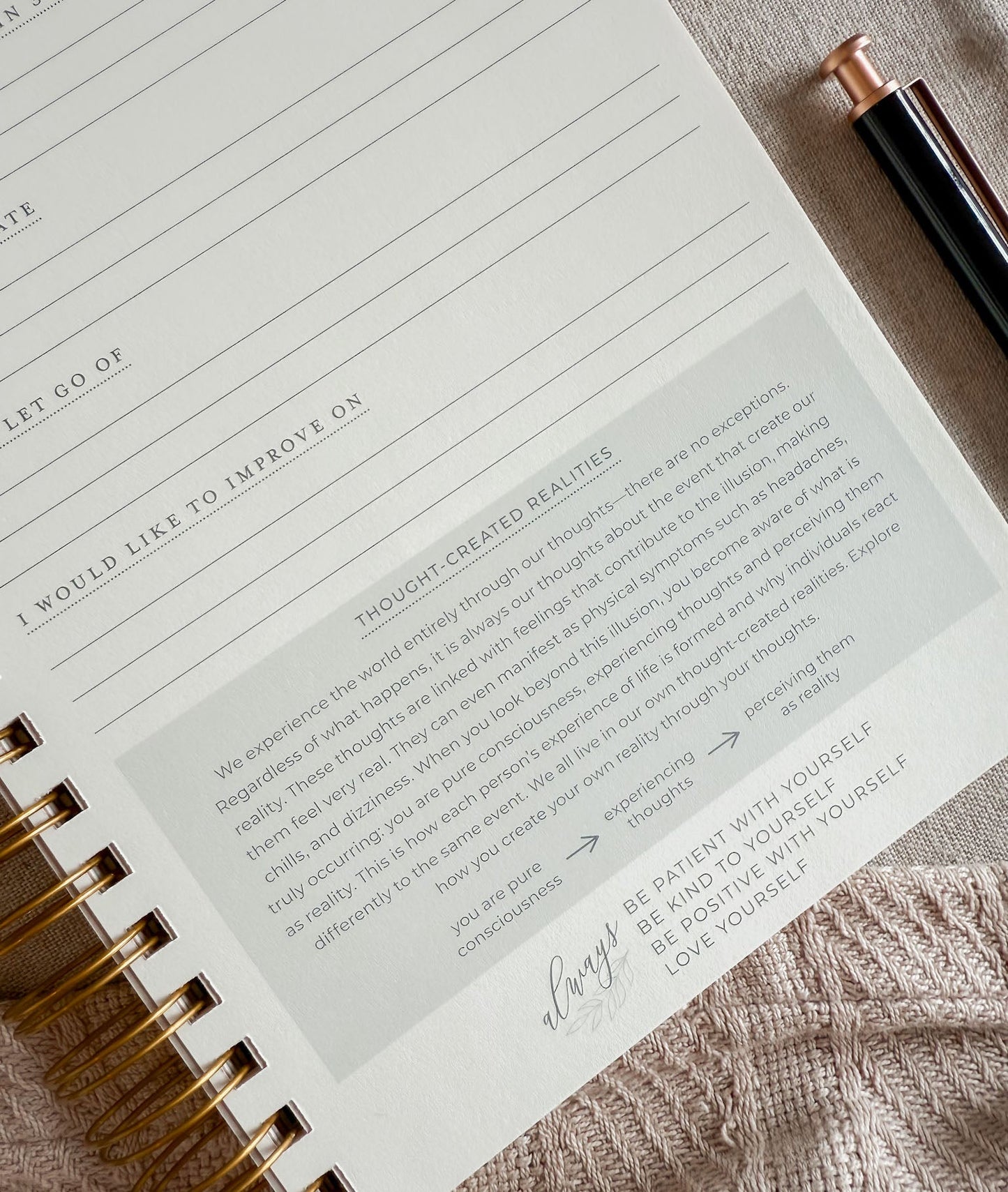 Surround Yourself with Happiness // A Daily Journal to Manifest Happiness, Gratitude, and Personal Growth