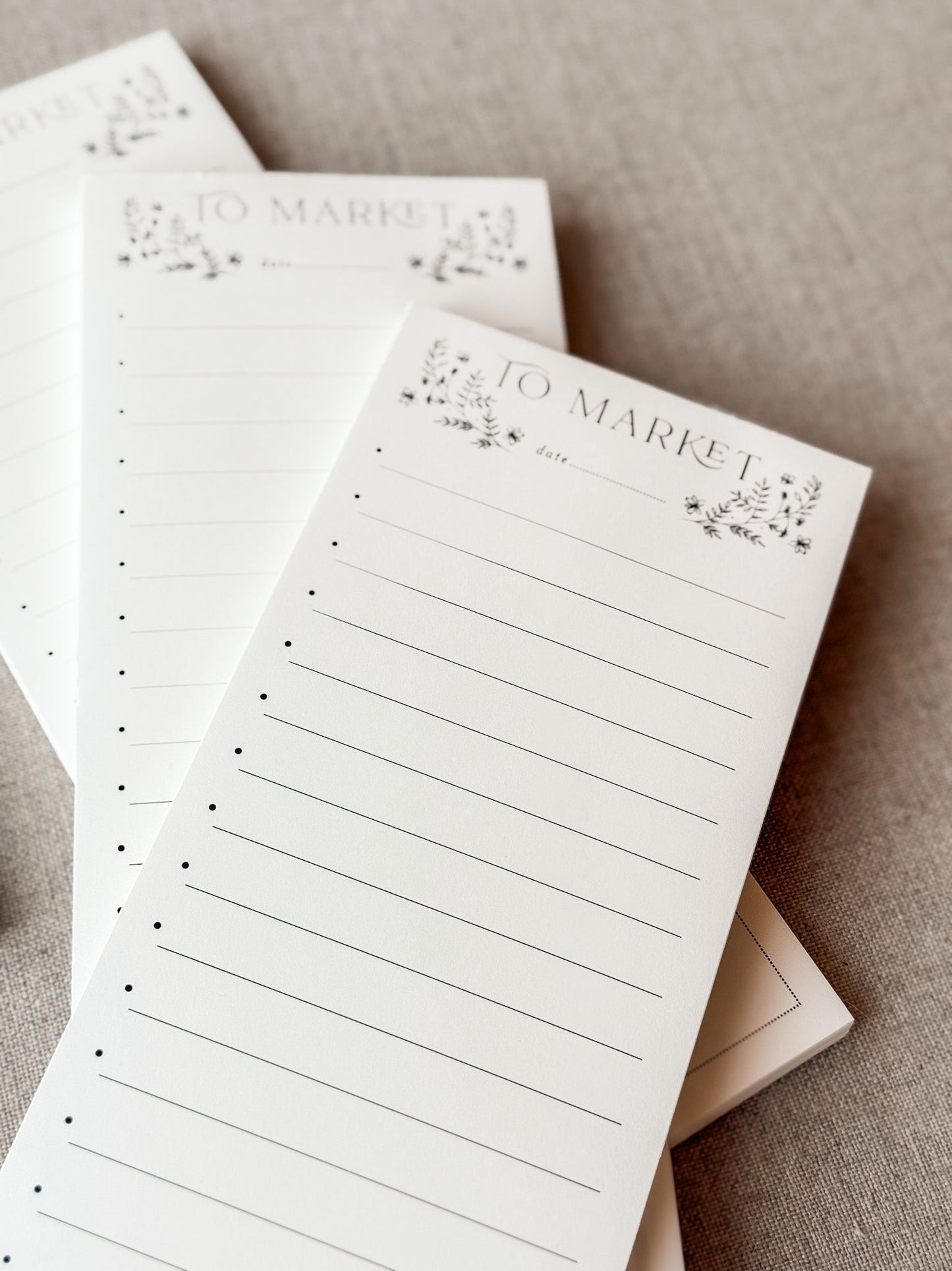 Floral To Market — Grocery & Checklist Notepad
