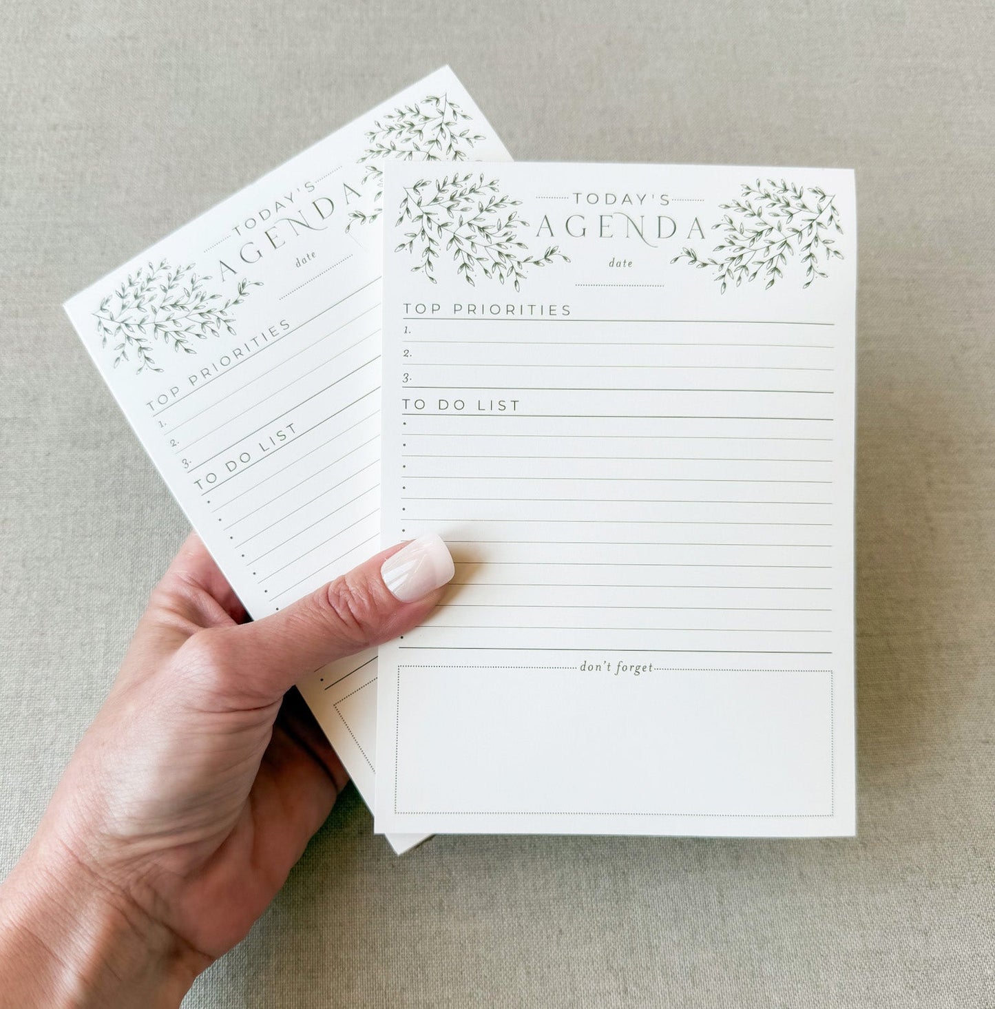 Today's Agenda — Daily Planner Notepad