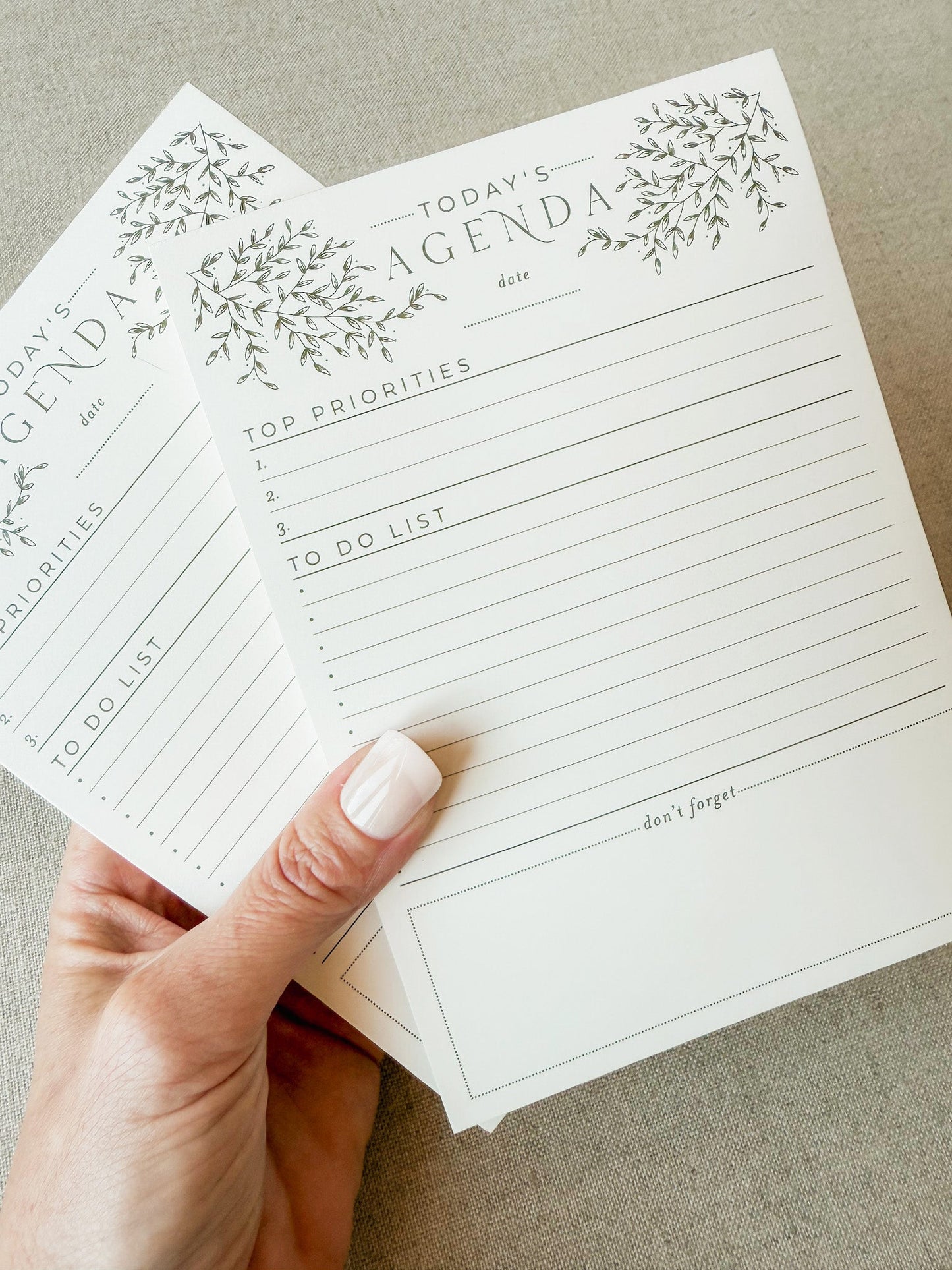Today's Agenda — Daily Planner Notepad