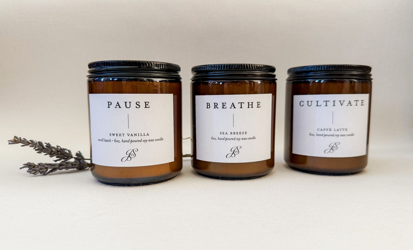 CULTIVATE Hand-Poured Soy Wax Candle – Cafe Latte Scent, 8 oz