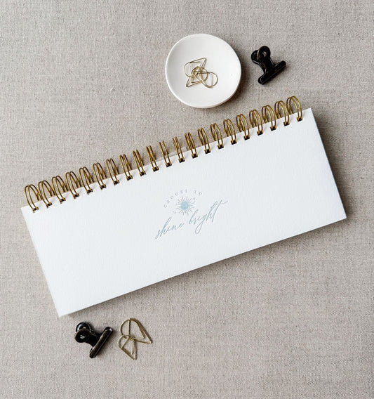 Shine Bright Keyboard Planner – Weekly Desk Planner, 52 Undated Weeks