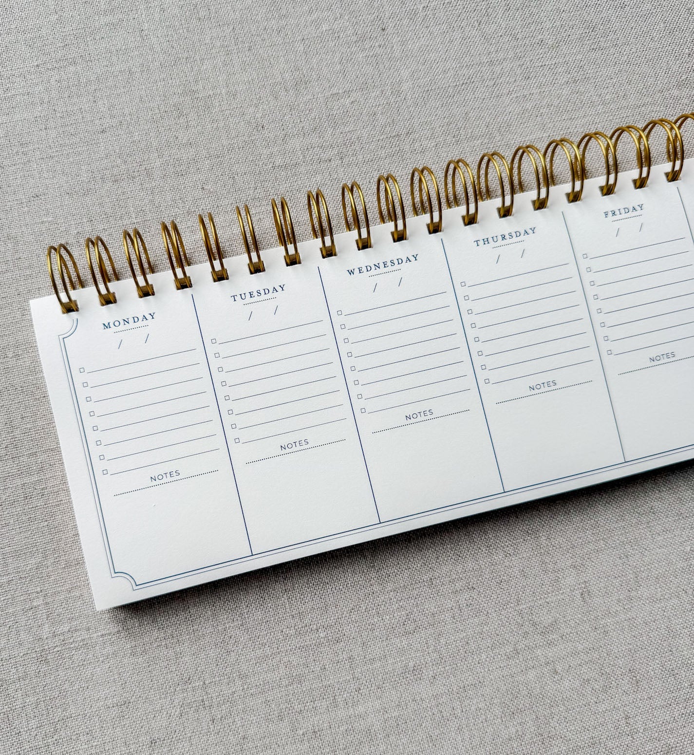Shine Bright Keyboard Planner – Weekly Desk Planner, 52 Undated Weeks