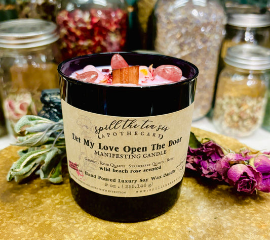 Let My Love Open the Door — Heart Healing Intention Candle