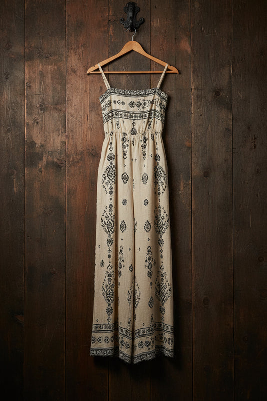 Wanderlight Jumpsuit | Smocked Bodice + Flowy Everyday One‑Piece