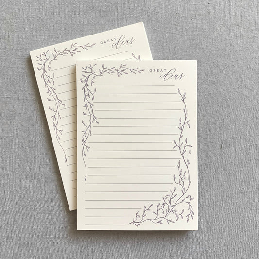 Great Ideas — Whimsical Vines Notepad
