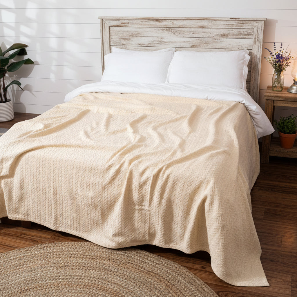 Herringbone Cotton Blanket