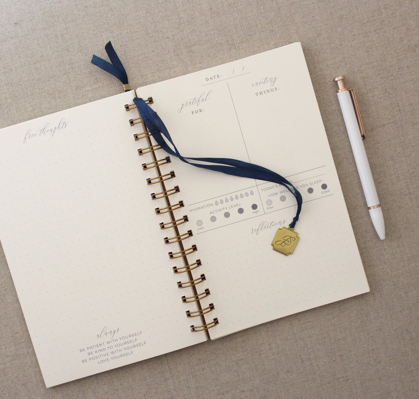 Silk Ribbon Loop-Through Bookmark