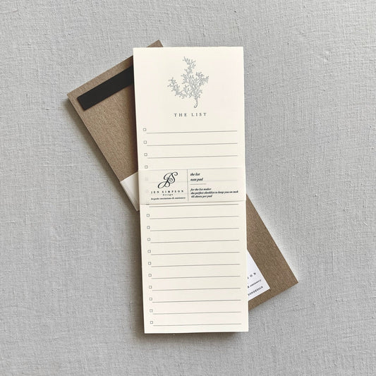 Sea Side Coral Notepad – Grocery & List Notepad, 40 Sheets