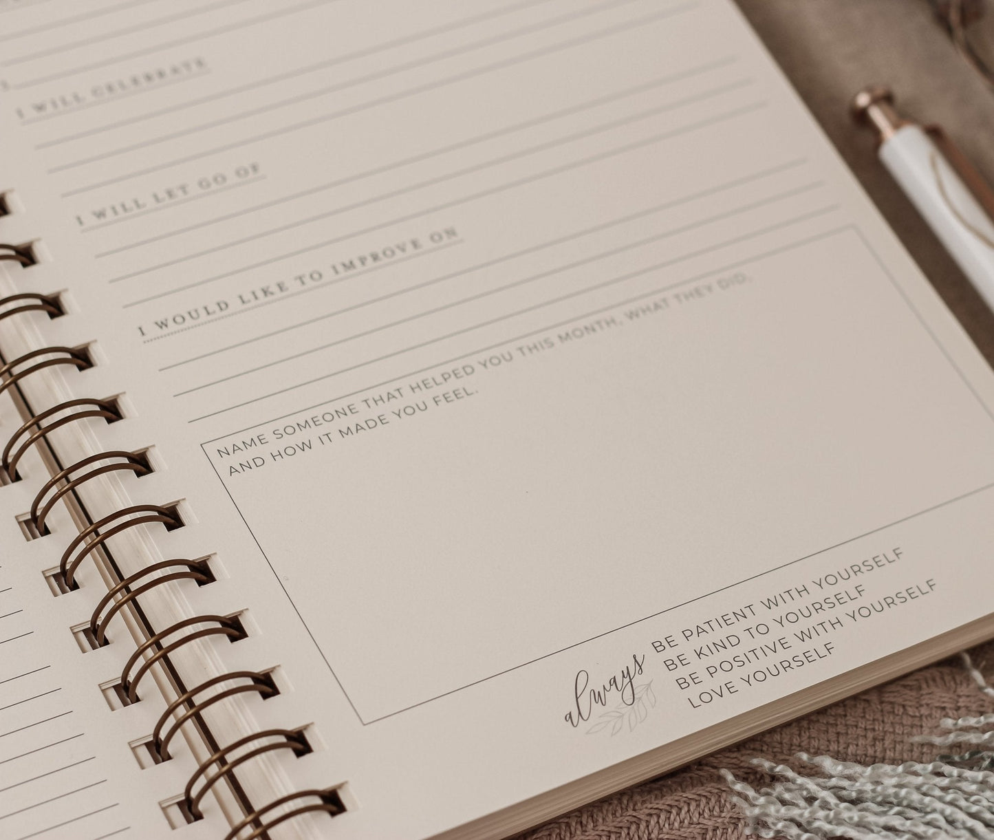 Surround Yourself with Happiness Journal – Daily Gratitude & Positivity, Full Year