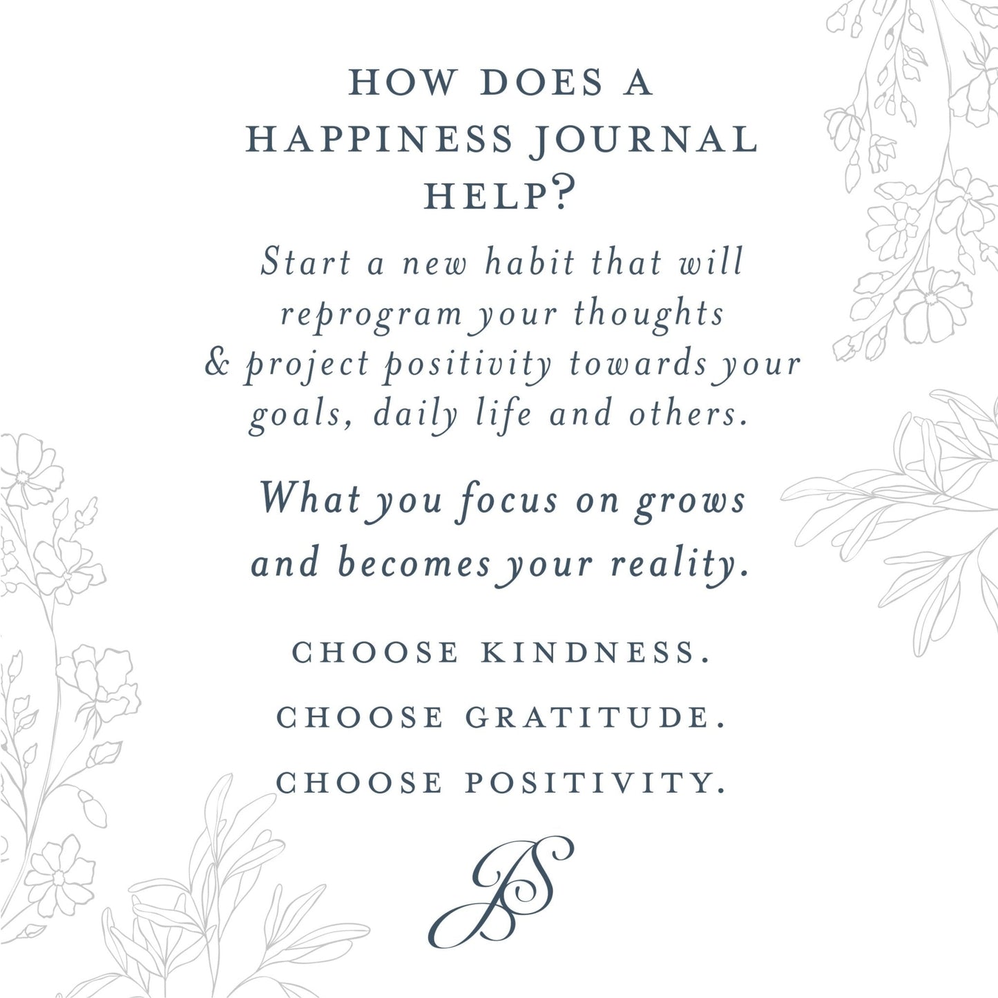 Surround Yourself with Happiness Journal – Daily Gratitude & Positivity, Full Year
